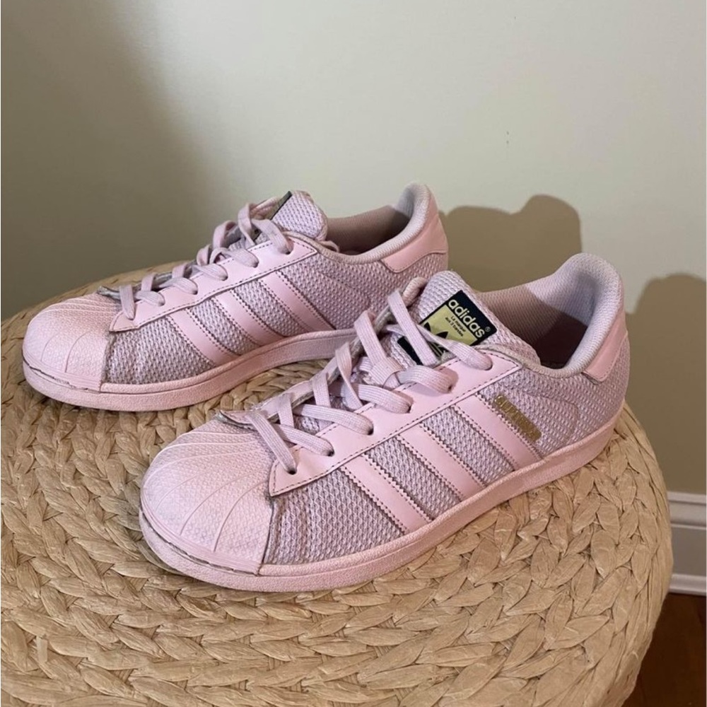 Pink Adidas Superstars - Picture 2 of 6